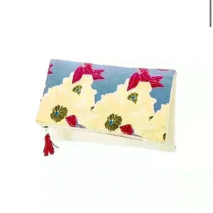 Rachel Pally Canvas Floral Clutch